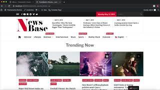 Setting Up Other Menus and Social Menu WordPress News Theme News Base