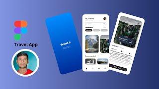 UI Design a Travel App in Figma from scratch || Figma tutorial