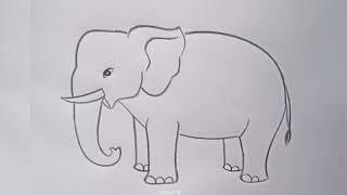 how to draw elephant drawing easy step by step@Aarav Drawing Creative