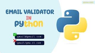 Email Validator in Python | Python Project | Naman Garg