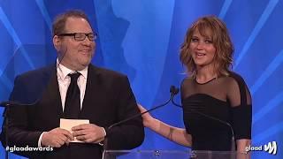Hollywood loves Harvey Weinstein - montage of Matt Damon, Jennifer Lawrence, Meryl Streep etc
