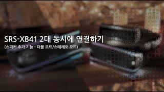 [강의] SRS-XB41 2대 동시에 연결하기