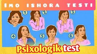 Imo ishoralar testi. Psixologik testlar. Psixologiya. Bilib oling. 2021. 2020.Testlar.