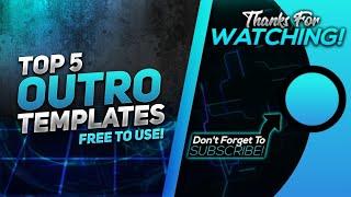 Top 5 2D Outro Templates (Endscreen Templates)||Animated OUTROS || GLOBAL TECH