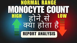 Monocytes high in blood test | Monocytes normal range | Monocyte count low range