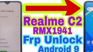 Realmi C2 RMX1941 Android 9 frp bypass without PC 1 click 2021 bypass Google account