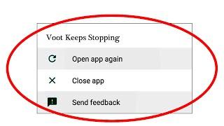 Fix Voot App Keeps Stopping Error In Android & Ios - App Not Working Problem Solved