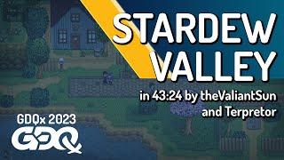 Stardew Valley by theValiantSun and Terpretor in 43:24 - Games Done Quick Express 2023