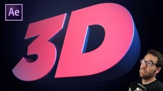 After Effects 3D Text Animation Tutorial NO PLUGINS! | Greyscalegorilla