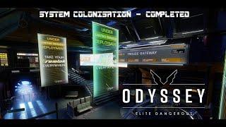 Elite Dangerous Odyssey System Colonisation Completion