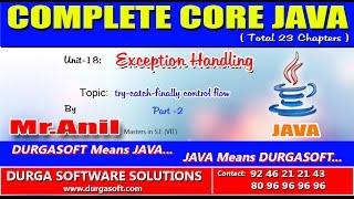 Core Java Exception Handling   try catch finally control flow  Part - 2