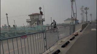 Foggy Entrance to Downtown Manhattan Beach 12/19 #manhattanbeach #california #downtown #beach #fog