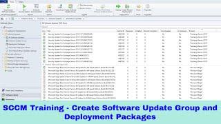 SCCM Training - How to Create Software Update Group and Deployment Packages in Configuration Manager