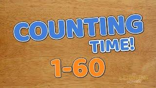 Counting to 60 | Counting Time | Counting Practice for All Ages