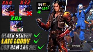 Free Fire Black Screen Fix Smartgaga || 2GB ram Lag Fix ||