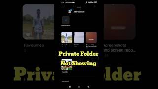 Mi gallery private album not showing || 100% working #shortsfeed #2023