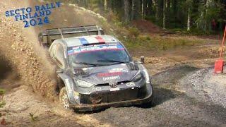 Secto Rally Finland  -Max Attack & Evans crashed car-