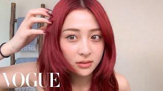 LE SSERAFIM’s HUH YUNJIN on Her Skin Care Routine & Eyelash Curling Trick | Beauty Secrets | Vogue