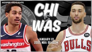 Chicago Bulls vs Washington Wizards Full Game Highlights | Jan 1 | 2025 NBA Season