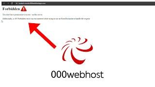 403 Forbidden Fix 000webhost