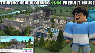 TOURING the NEW $1.1M BLOXBURG UPDATE PREBUILT MODERN HOUSE...
