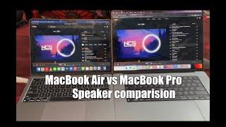 Macbook Air M2 14" vs Macbook Pro M1 Pro 16" Speakers Test || Hinged vs Side Speakers comparision