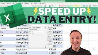 Quickly Create an Excel Data Entry Form Without VBA