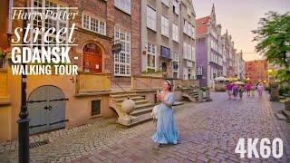 [4K60] Mariacka street - Poland Harry Potter street in Gdansk, Poland | Walking tour