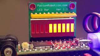 Sample display using 10-Segment LED and Teensy microcontroller from Patton Robotics