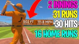 i hit 16 HOME RUNS in 2 INNINGS…