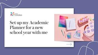 Set Up my Erin Condren Academic Planner with Me