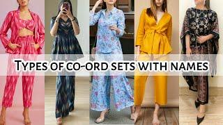 Types of co-ord sets with names • Lates Co-ord sets for women • STYLE POINT