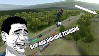 meme bussid terbaru 2021 part 3 || truk trailer terbang