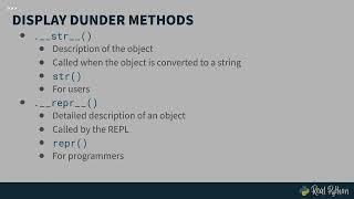 Differences between __repr__ vs __str__ in Python