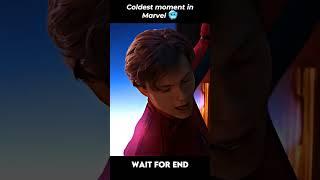 Coldest marvel moment ever  Wait for Spiderman #shorts #spiderman #marvel