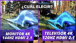 El MEJOR TELEVISOR 4K para Juegos VS el MEJOR MONITOR 4K para juegos en Latam ¿Cuál Elegir?