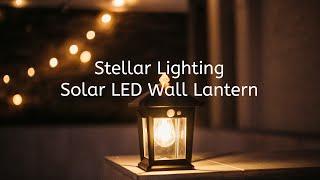 Stellar Lighting - Solar LED Wall Lantern