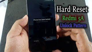 Xiaomi Redmi 5A Hard Reset, Unlock Pattern.