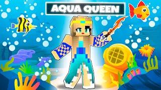 Playing as AQUA QUEEN in Minecraft  (Hindi)!