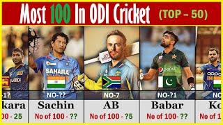 Most 100 Hundred/Century In ODI Cricket : Top 50 | Cricket List