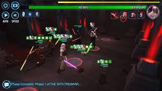 6MIL+ Damage w/ Revan Team Phase 2 - SWGOH Heroic Sith Raid