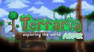 ASMR Terraria | Building A Home & Exploring (clicky whisper, game sounds, mouse & keyboard sounds)