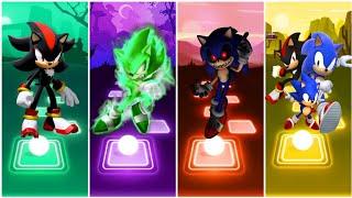 Sonic Hedgehog Team | Sonic Exe vs Shadow Sonic vs Green Sonic vs Sonic love Shadow Sonic |Tiles Hop