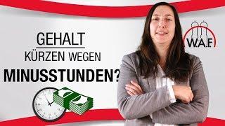 Minusstunden: Kann der Arbeitgeber mein Gehalt kürzen? | Betriebsrat Video