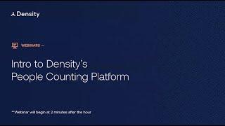 Webinar: Intro to Density's People Counting Platform