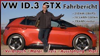 VW ID.3 GTX - Lohnt sich die Top-Version des elektrischen VW Golf GTI ? Test Review 2025 Deutsch