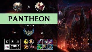 Pantheon Jungle vs Lee Sin - KR Challenger Patch 14.12