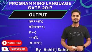 Programming Language GATE-2017 Problem Solution