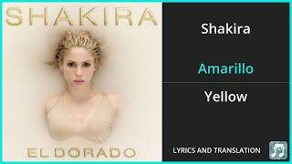 Shakira - Amarillo Lyrics English Translation - Spanish and English Dual Lyrics  - Subtitles Lyrics