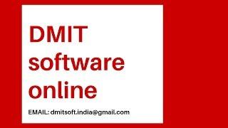 dmit software online | DMIT SOFTWARE